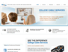 Tablet Screenshot of collegecable.com